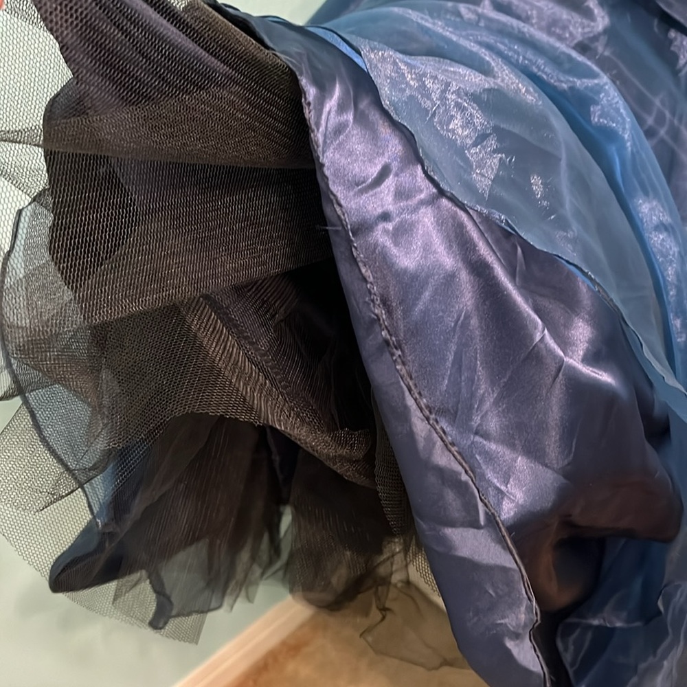 Formal Chiffon Gown Cascading Ruffles - Picture 5 of 9